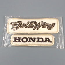 HONDA GOLD WING Embroidered Patch set Motorcycle Dealership NOS in package picture