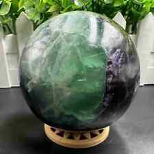 775g Natural Fluorite Quartz Sphere Crystal Energy Ball Reiki Healing Gem picture