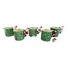 5 Santa Hanging Christmas Tree Mug MAJOR CONDITION ISSUES READ 50/60s Kitsch VTG picture