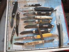 VTG Junk Drawer Lot Assorted KNIVES USA Parts Repair Restore  F110 (please read) picture