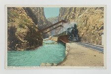 Royal Gorge Colorado The Hanging Bridge Postcard Addressed but Unposted picture