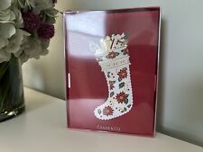 Crane & Co. Christmas Cards Poinsettia Stocking, 10 cards picture