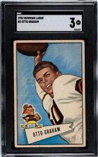 1952 BOWMAN LARGE FOOTBALL OTTO GRAHAM #2 SGC 3 VG picture