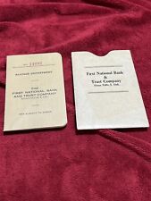 Vintage 1938 Bank Savings Book, First National Bank & Trust in Sioux Falls, SD. picture