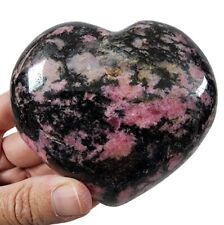 Rhodonite Crystal Polished Heart 394 grams picture