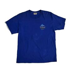 Vintage Walt Disney World Blue Mickey Fishing Tours Deep Sea Tee T-Shirt Size L picture