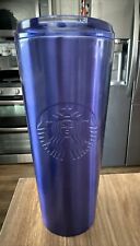 Starbucks Cobalt Royal Sapphire Blue Stainless Steel 16oz Tumbler Cup Cold Brew picture