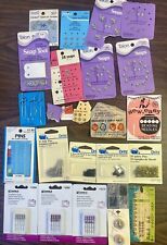 BIG Lot of VINTAGE SEWING Supplies: Dritz, Kenmore Machine Needles, Pins, Etc. picture