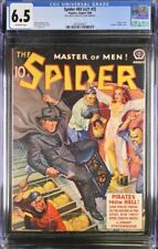 Spider 1940 August, #83. CGC 6.5 FN+. Fang and bondage cover. Pulp picture
