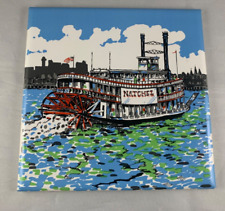 Vieux Carre Trivet/Wall Hanging of Natchez Riverboat picture