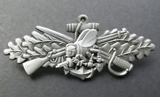 USN NAVY SEABEES SEABEE COMBAT WARFARE SCW INSIGNIA LAPEL PIN BADGE 2.75 INCHES picture