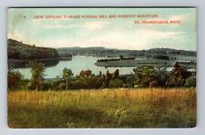 Framingham MA-Massachusetts, Normal Hill And Nobscot Mountain, Vintage Postcard picture