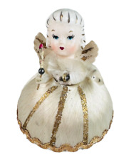 Vtg spun cotton Angel Figurine 3.5