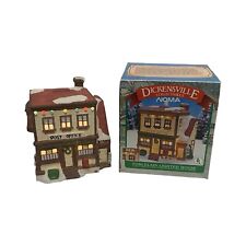 Holiday  Dickens Collectables Porcelain Lighted House Post Office Barber Shop picture