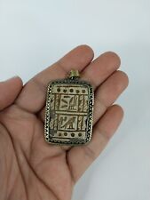 RARE ANCIENT EGYPTIAN ANTIQUE Book of Pharaonic Stone Pendent Necklace picture