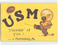 Postcard U.S.M., Thinking' of You  .... in Hattiesburg, Mississippi picture