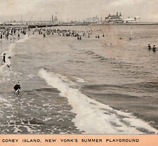 Coney Island ©1905 Irving Underhill Brighton Beach NY Singer Sewing Trade Card picture