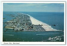 c1960's A Panoramic View Of Ocean City Maryland MD Unposted Vintage Postcard picture