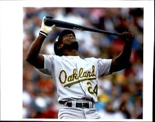 LD373 1992 Color Wire Photo RICKEY HENDERSON STRIKE OUT OAKLAND A'S - TX RANGERS picture