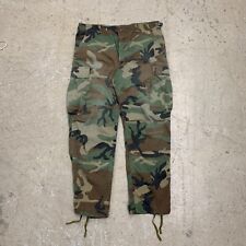 Military Pants Mens Medium Short Trousers Hot Weather Woodland Camo Combat * picture