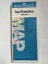 VTG SAN FRANCISCO Rand McNally Paper Folding Map Travelers Directions picture