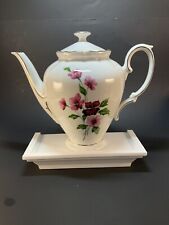 Vintage Winterling Bavaria Germany Wild Beautiful  Flowers & Gold Trim Coffeepot picture