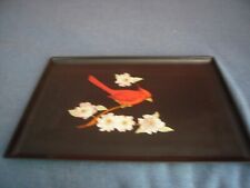 COUROC TRAY WITH CARDINAL 18 BY 12 1/2 INCHES picture