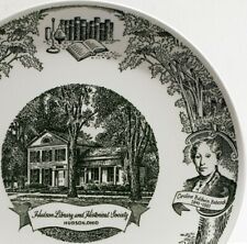 Retro 1960 Vintage Hudson Ohio Library Historical Society 50th Anniversary Plate picture