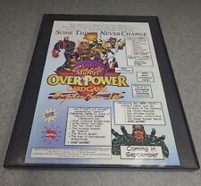 Marvel Overpower Card Game Expansion Set Print Ad 1997 Framed 8.5x11  picture