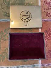 1986 Masters Augusta National Golf Club Tournament Nicklaus Wins Trinket Box picture