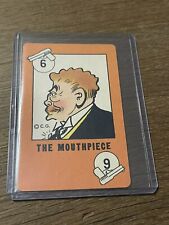 1941 WHITMAN DICK TRACY 🎥 PLAYING CARD GAME THE MOUTHPIECE PLAYING CARD RARE picture