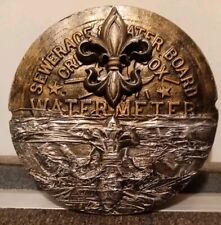 Custom 3D Wall Plaque New Orleans LA Crescent City Water Meter Cover Round 11