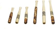 Set of 6 Wooden Handmade Regular Cigarette Holder Mouthpiece picture