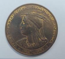 1907 Jamestown Virginia Tercentennial World Fair Medal picture