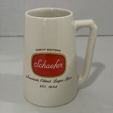 Vintage SCHAEFER BEER Ceramic Mug Stein Cup picture