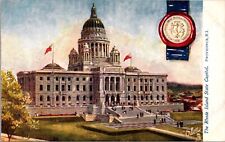Oilette State Capitols Postcard Rhode Island State Capitol in Providence Unused picture