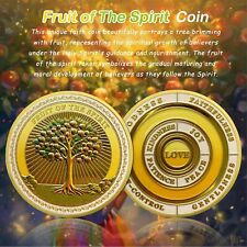 Fruit of The Spirit Christian Religious Challenge Coin Galatians 5:22-23 Jesus picture
