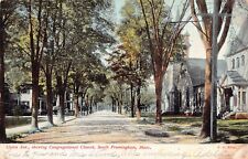 Framingham MA Massachusetts Union Ave Congregational Church Vtg Postcard A48 picture