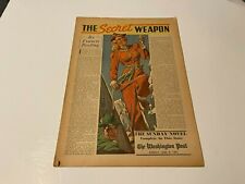 THE SECRET WEAPON, 1941 washington post sunday novel, FRANCIS BEEDING,JUNE 8 picture