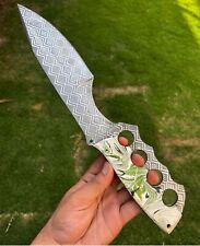 Custom Handmade  D2 Steel TACTICAL BOWIE HUNTING KNIFE COMES WITH SHEATH  picture