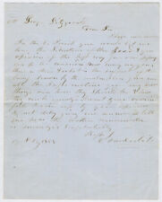 Cornelius Vanderbilt SIGNED AUTOGRAPH 1853 Business Letter Commodore 1794-1877 picture