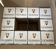 Ten Guinness Tulip Pint Glasses - New & Boxed. picture