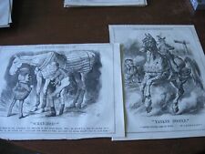 1872 Original POLITICAL CARTOON - USA ALABAMA Indirect Claims HORSE JOCKEY Race picture