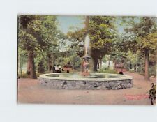 Postcard Fountain South Park Peoria Illinois USA picture
