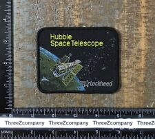 Vintage HUBBLE SPACE TELESCOPE Lockheed NASA Woven Sew-On Patch picture