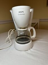 KRUPS Cafe Express 4 Cup Automatic Drip Coffee Maker Works Video FMA1 White picture