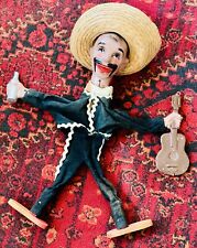 Mariachi stringless vintage marionette possibly haunted Mexican sombrero 60-70s picture