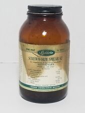 Vintage Lederle Laboratories Screwworm Smear Bottle Veterinary Collectible picture