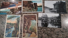 6 Vintage Postcards Wisconsin Dells HH Bennett Black and White and Color picture