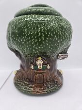 Vintage 1981 Keebler Ernie The Elf Tree Shaped Cookie Jar - Made In USA 350 picture